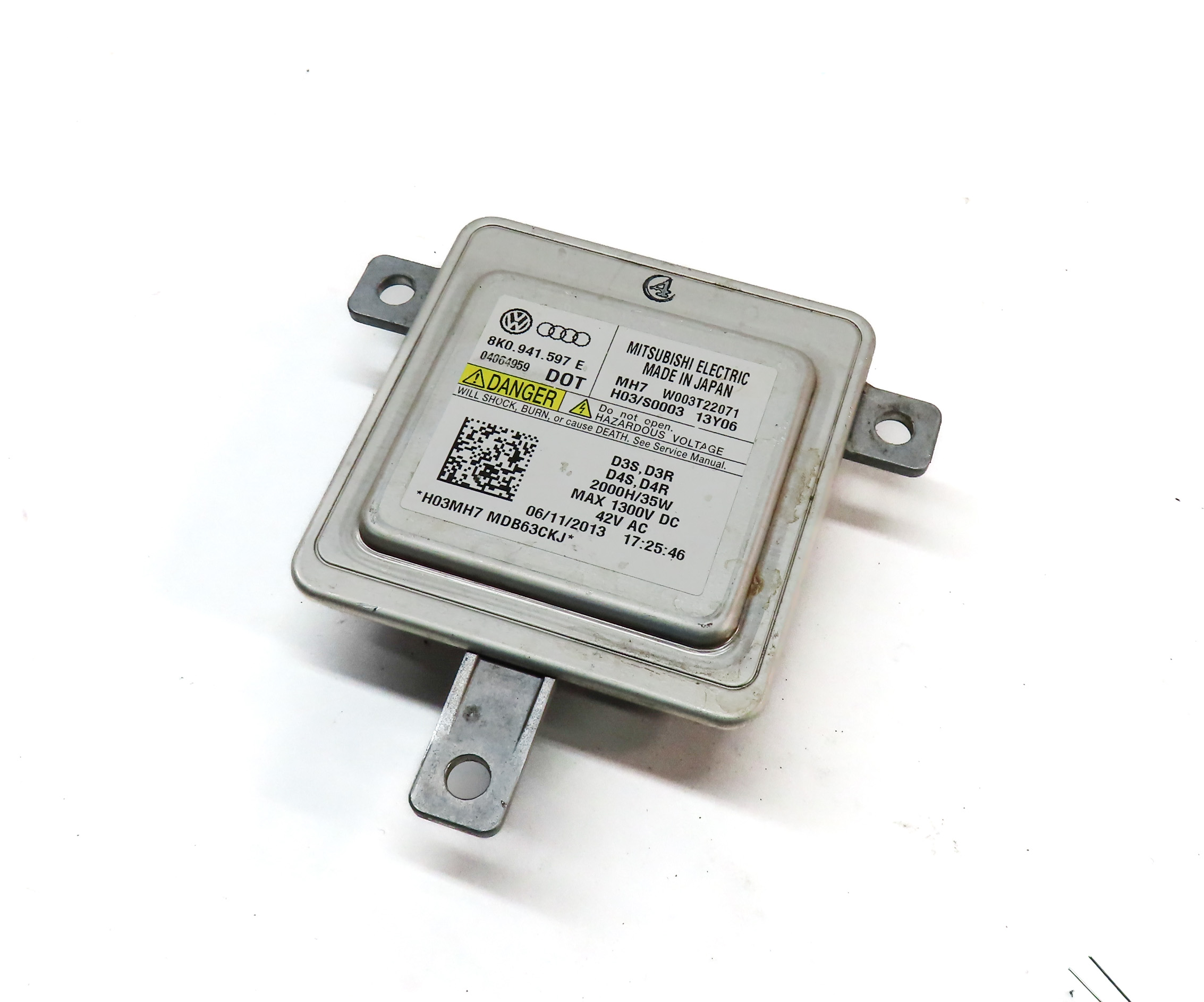 2014 AUDI A6 (C7 4G) FRONT LEFT DRIVER HEADLIGHT LAMP BALLAST MODULE — exact item pictured